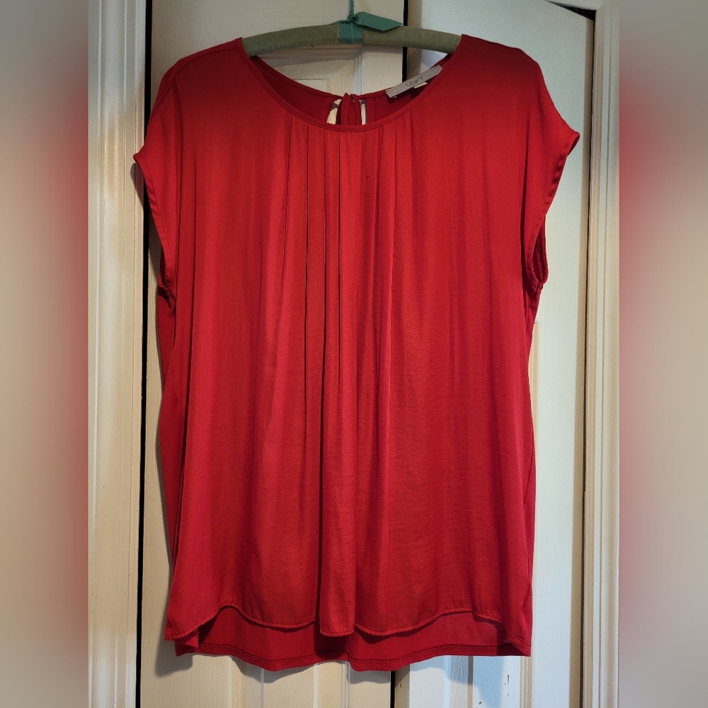 LOFT Red Top Sz Medium